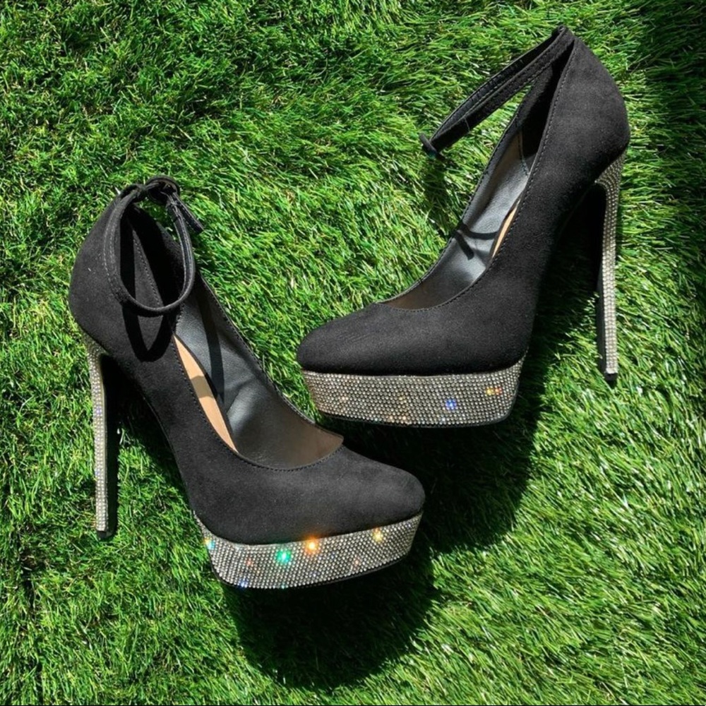 Issy Embellished Platform Pumps